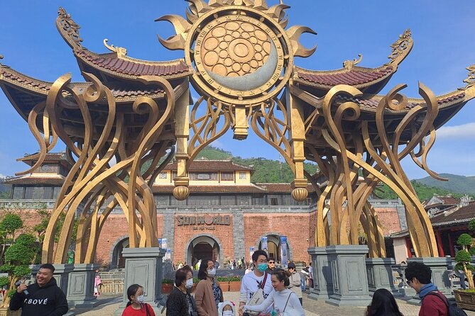 Afternoon private transfer from Danang city to the Golden Bridge - The Golden Bridge Moment: Giant Hands, Love Flowers, and Instant Wow
