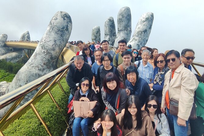 Ba Na Hills and Golden Bridge Full Day Tour Small Group - French Village + street music + a carnival show