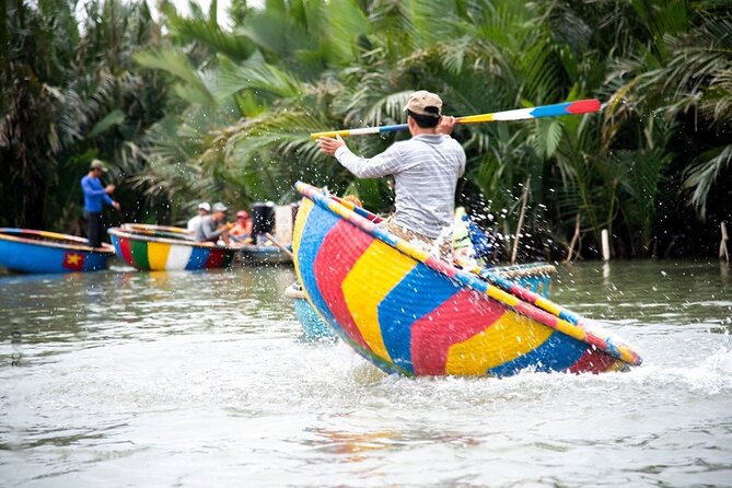 Basket Boat Ride, Coconut Forest, Sunset and Hoi An Town by Night - Non Nuoc Stone Carving Memory Museum: the quick craft stop