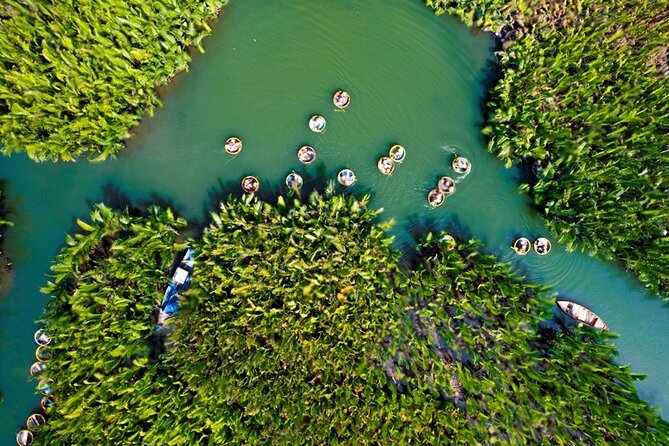 Basket Boat Ride, Coconut Forest, Sunset and Hoi An Town by Night - Bay Mau Coconut Forest: basket boat rowing and that river-fishing moment