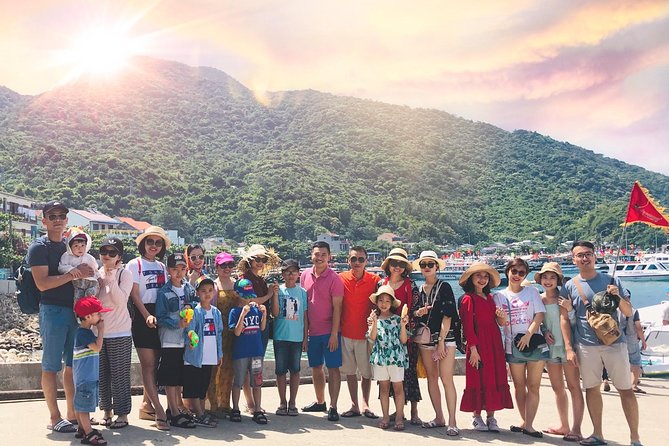 Cham Island Snorkeling Daily Group Tour, Sunbathing, nice beaches - The Non Nuoc stone stop: quick culture with a practical break