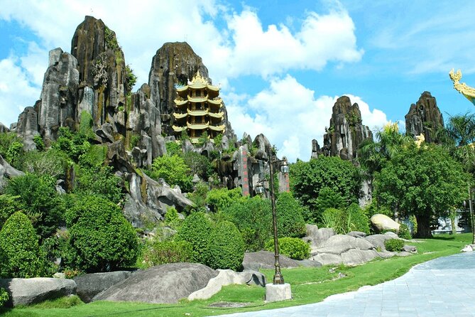 Da Nang and Hoi An City tour with local foods taste - Marble Mountains (100 steps) and the five-element names: plan for shoes and pace