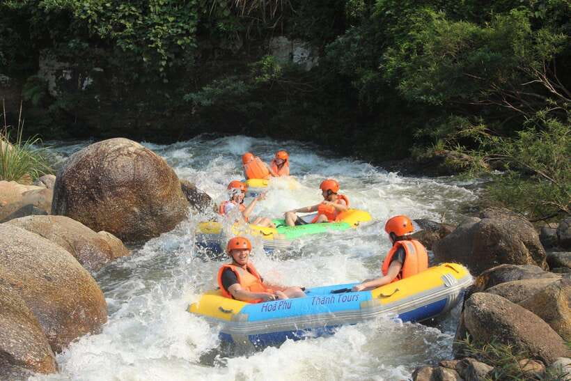 Da Nang: Full-Package Rafting & Zipline Private Tour (Lunch) - Rafting on Hoa Phu Thanh’s rocky river: 2 people per boat