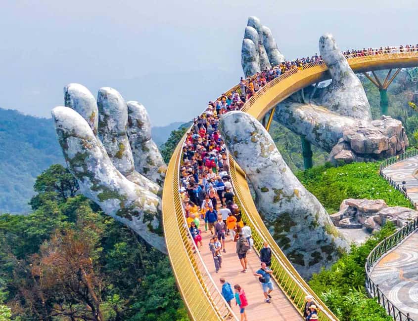 Da Nang: Golden Bridge, Marble Mountains & Monkey Mountain - Marble Mountains: caves, pagodas, and the 151-step Water Mountain