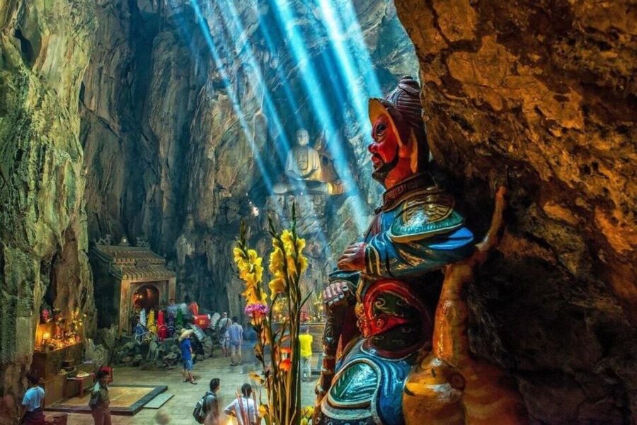 Da Nang : Lady Buddha - Marble Mountains - Am Phu Cave Tour - Lady Buddha at Linh Ung Pagoda: Son Tra’s big sea-and-mountain view