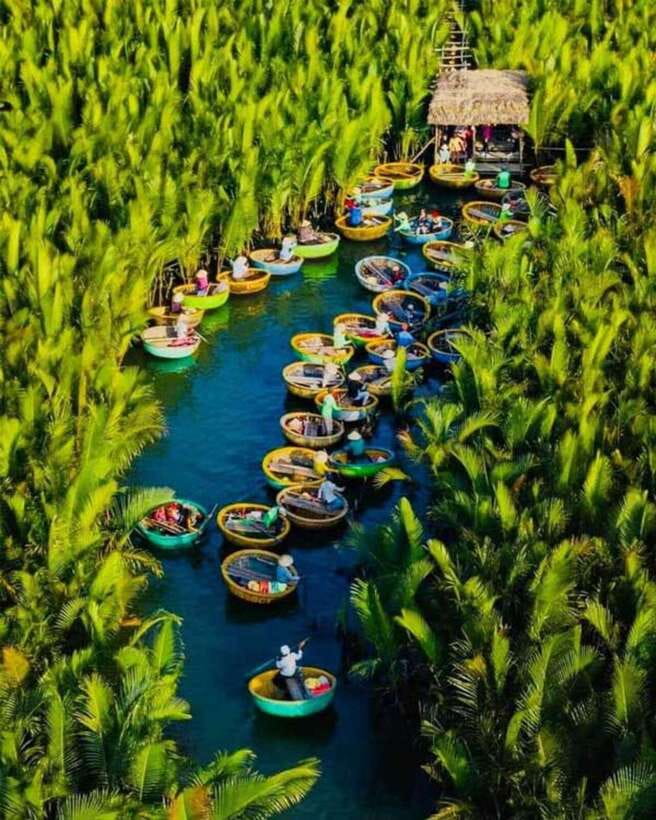 Da Nang: Marble Mountains, Hoi An, and Coconut Forest Tour - Cẩm Thanh Coconut Forest: basket boats, fishermen life, and the fun part