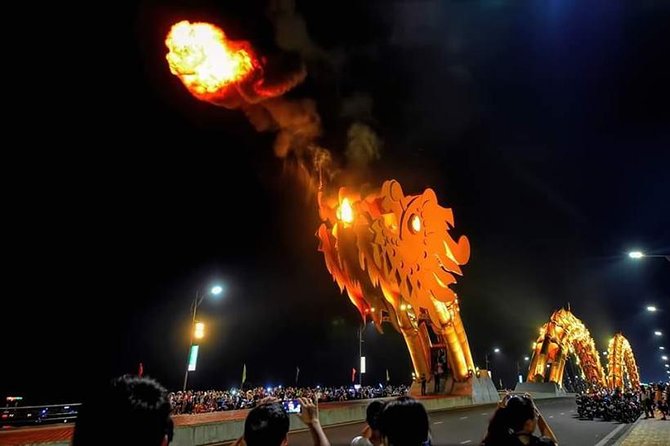 DA NANG NIGHT LIFE Tour with MARBLE MOUNTAIN & LADY BUDDHA STATUE, DRAGON BRIDGE - Timing, pickup, and how the 3:00 pm start plays out