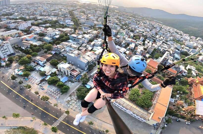 Da Nang Private paragliding experience on Monkey Mountain - GoPro footage and the optional drone upgrade