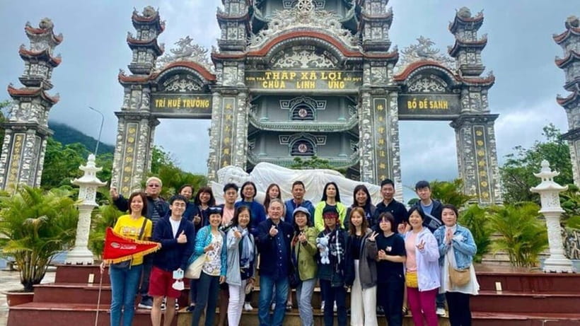 DaNang/HA: Lady Buddha, Marble Mountain & Am Phu Caves Tour - Monkey Mountain plus My Khe Beach: the in-between moments you’ll remember