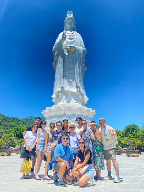 DaNang: Lady Buddha, Marble Mountain, Hoi An Town Group Tour - Marble carving at the foot of the mountains: art you can actually see