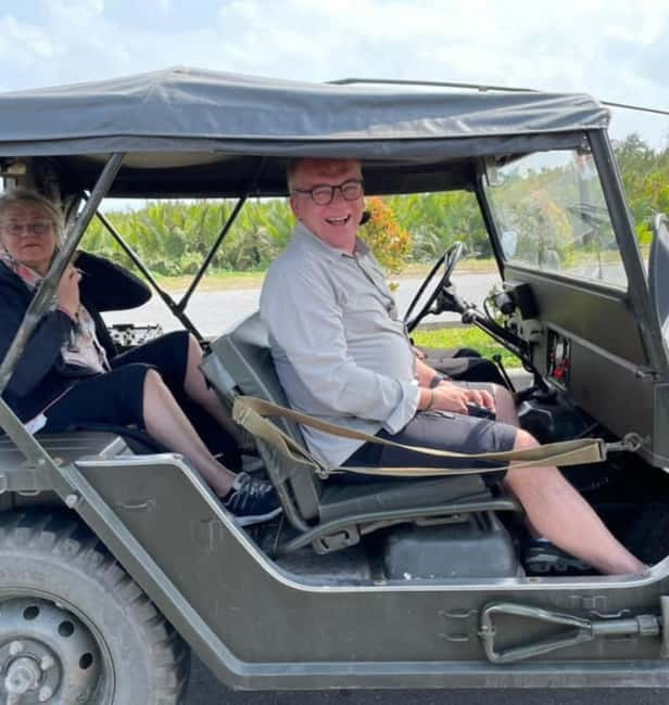 Discover Son Tra: Legendary US Army Jeep Adventure Tour - Entering Son Tra by a vintage U.S. Army jeep