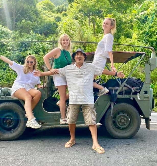 Discover Son Tra: Legendary US Army Jeep Adventure Tour - Ban Co Peak: Da Nang’s rooftop and a 360-degree pause