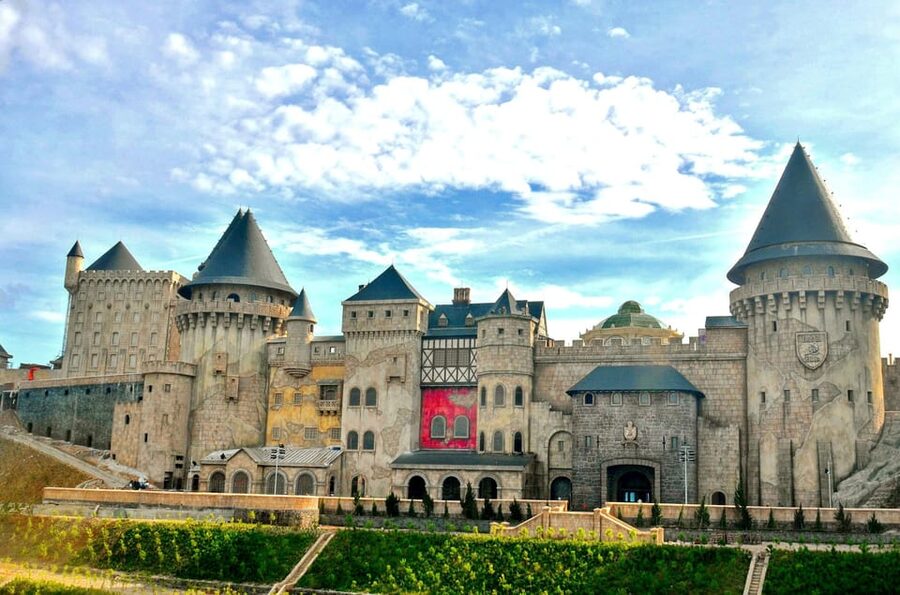 From Da Nang: Ba Na Hills Golden Bridge Private Tour & Lunch - French Village at 11:00: Stone Church, Street Festival, and Lunch Buffet
