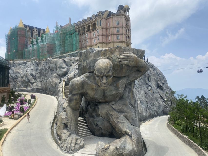 From Da Nang/Hoi An: Golden Bridge Ba Na Hills Full-Day Tour - The ride down and the quick souvenir stop: finishing without dragging
