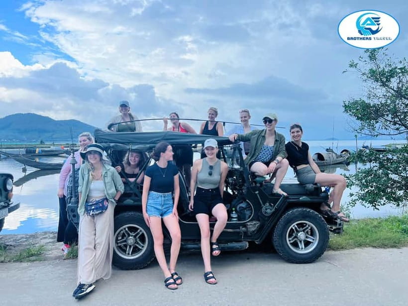From Hue: Group Jeep Tour to Hoi An via Hai Van Pass - Nhi Ho Waterfall and the natural pool: when the day cools off