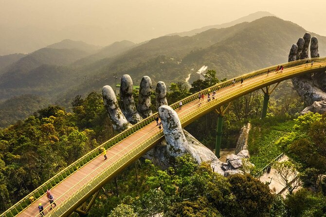 Golden Bridge -Ba Na Hills including buffet lunch ,Cable car 2 way From Da Nang - French Village and the Ba Na Hills “big walking” zone