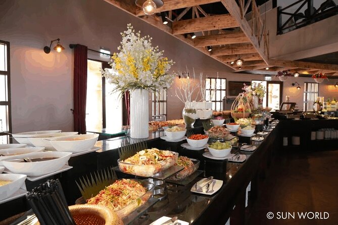 Golden Bridge -Ba Na Hills including buffet lunch ,Cable car 2 way From Da Nang - Buffet lunch in the hills: where time and taste meet