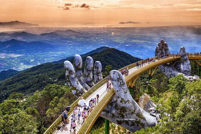 Golden Bridge Ba Na Hills with Buffets Lunch 2 ways cable car - Lunch on board: seafood buffet, but expect “good, not fine dining”
