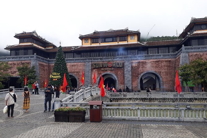 Golden Bridge & BaNa hills Group trip from DaNang/Hoi An - Stop 1: Golden Bridge Area (Hands, Gardens, Wine, Pagoda)