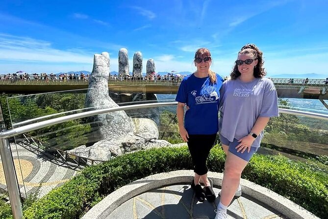 Golden Bridge-Monkey mountain-Dragon Bridge -Marble Mountain Fullday PrivateTour - Golden Bridge: Engineering Details Plus the Crowded-Photo Reality