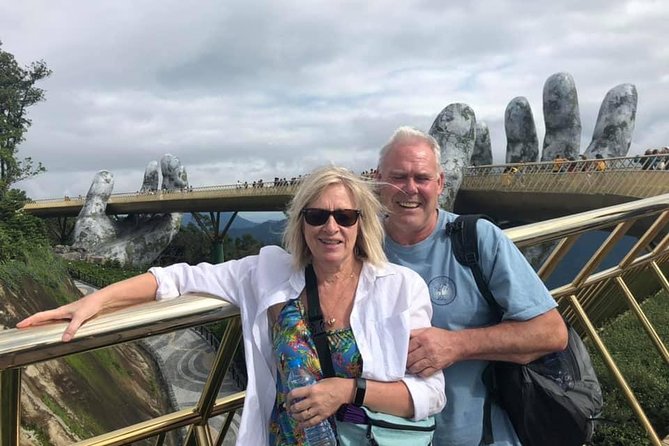 Golden Bridge-Monkey mountain-Dragon Bridge -Marble Mountain Fullday PrivateTour - Marble Mountains: Five Elements, Caves, and Elevator Tickets