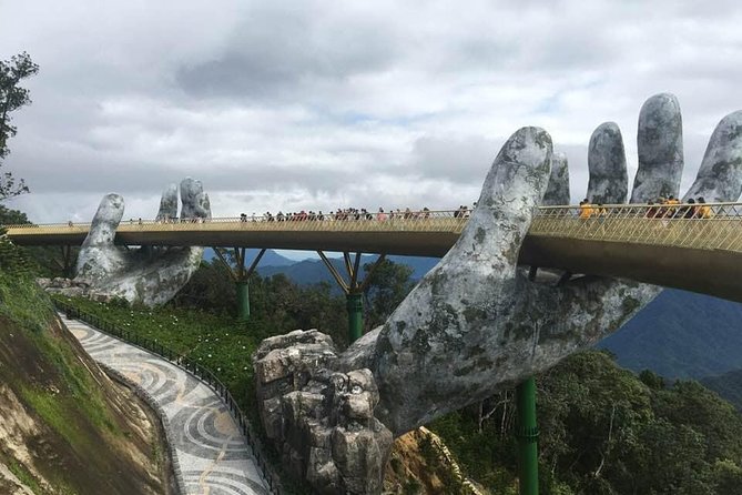 Golden Bridge-Monkey mountain-Dragon Bridge -Marble Mountain Fullday PrivateTour - Ba Na Hills (Sun World): Cool Mountain Air and a Theme-park Edge