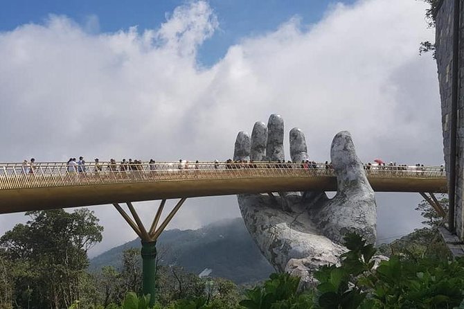 Guided Fullday Tour :Golden Bridge,Dragon Bridge,Marble Mountain,Monkey Mountain - Best day plan advice: make it easier on your body and photos