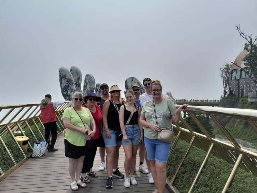 Hoi An/DaNang: Private Car Marble Mountain & Golden Bridge - Cable car notes and the height factor