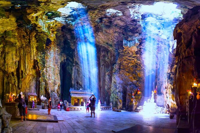 Lady Buddha, Marble Mountains, Coconut Jungle & Hoian City Tour - Marble Mountains: Caves, Buddhist Pagodas, and the Step Budget