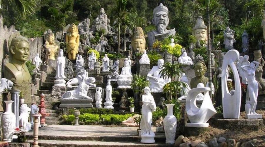 Lady Buddha, Marble Mountains, Da Nang by Night & Cruise - Han River cruise after dark: city lights with a slower pace