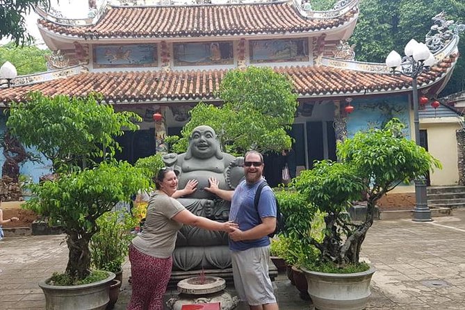 MARBLE MOUNTAIN-AM PHU Cave & HOI AN -Colourful Lantern Boat Ride - Huyen Khong Cave: War-Era History Inside the Same Mountain