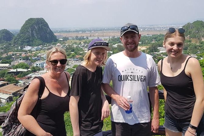 MARBLE MOUNTAIN-AM PHU Cave & HOI AN -Colourful Lantern Boat Ride - Marble Mountains by Elevator, Pagodas, and the Five-Element Viewpoint