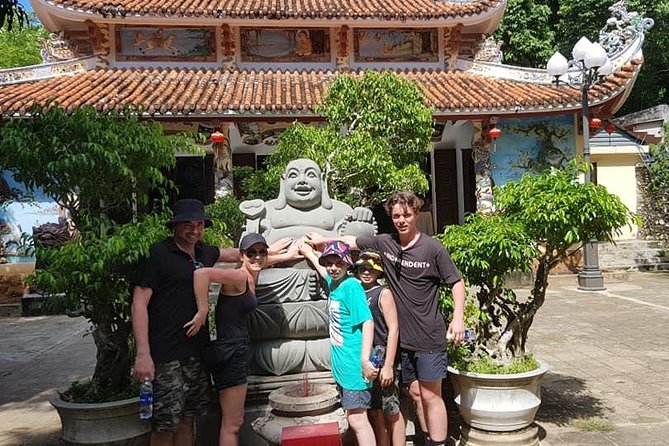 Marble Mountain & Basket Boat Ride- Buffalo Ride- Lantern Making - Marble Mountains: five fingers, pagodas, and cave time