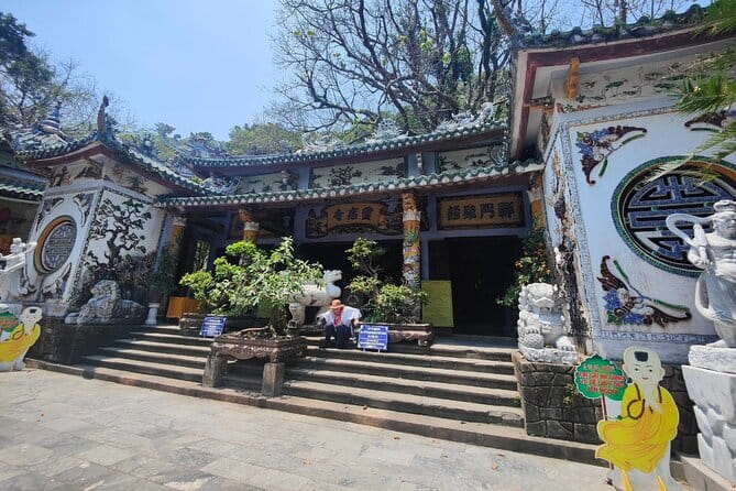 Marble Mountains, Hoi An City Lantern Boat Ride Tour from Da Nang - Marble Mountains in one hour: caves, pagodas, and the one-way lift