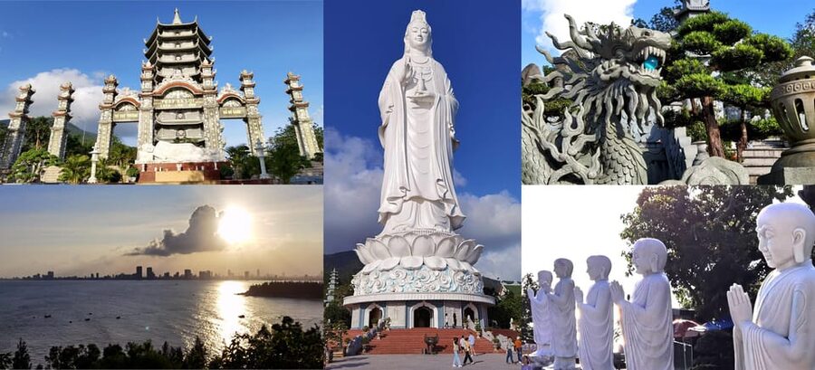 Marble Mountains - Lady Buddha - Coconut Village & Hoi An - Marble Mountains: limestone caves, pagodas, and the craft village