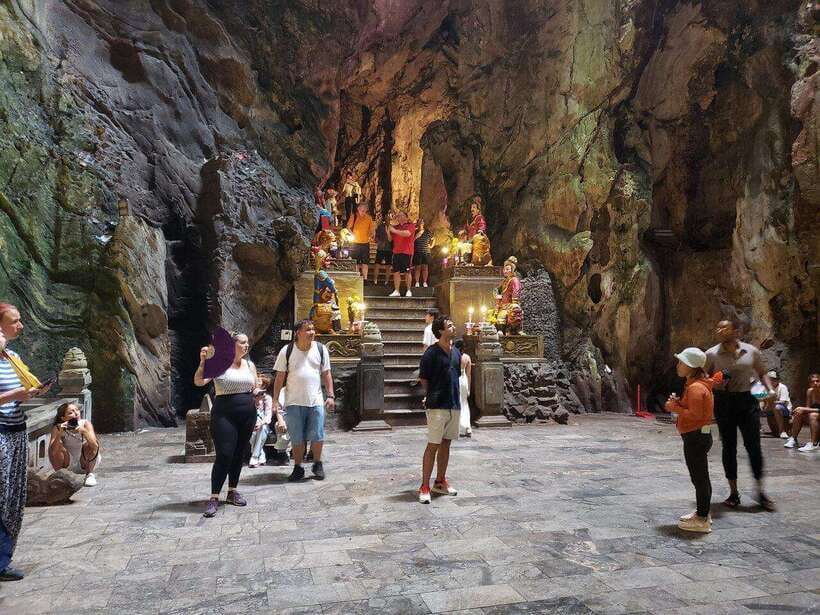 Marble Moutains, Monkey Islands, and Hell Cave Luxury Tour - Marble Mountains: limestone peaks, pagodas, and local stone craft