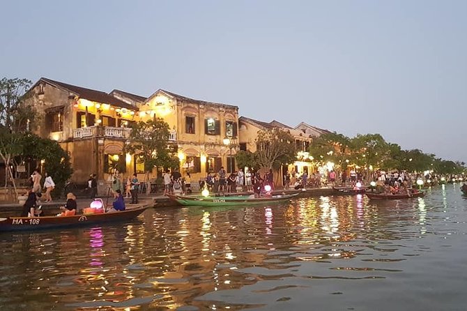 My Son Holyland , Marble Moutain,Hoi An Walking Tour with Night Market,Boat Ride - Sampan Boat Ride and Night Market Lantern Time in Hoi An