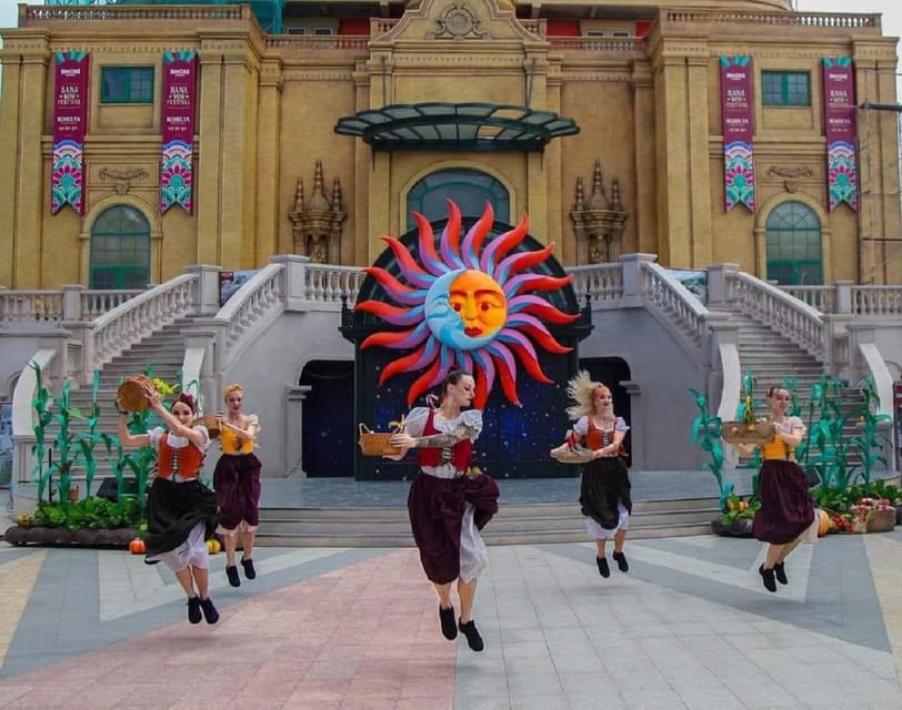 Private Car To BaNa Hills-Golden Bridge From Hoi An/Da Nang - French Village stops: pagodas, gardens, and carnival energy