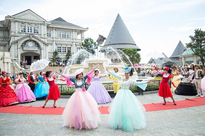 PRIVATE Half day to Golden Bridge Bana hill from Danang City - Fantasy Park Time: Family-Friendly Break Between Icons and Culture