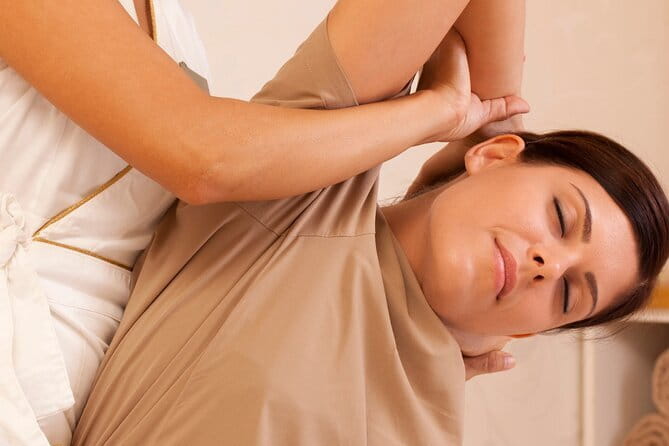 Private Thai Massage - Thai massage style here: stretching, bending, and pressure-point work