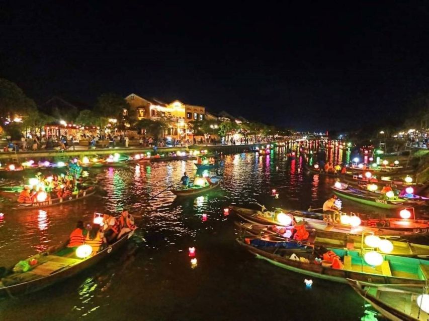 Private Tour to Marble Moutains and Hoi An City at Night. - Lantern boat on the Thu Bon River: the best nighttime payoff
